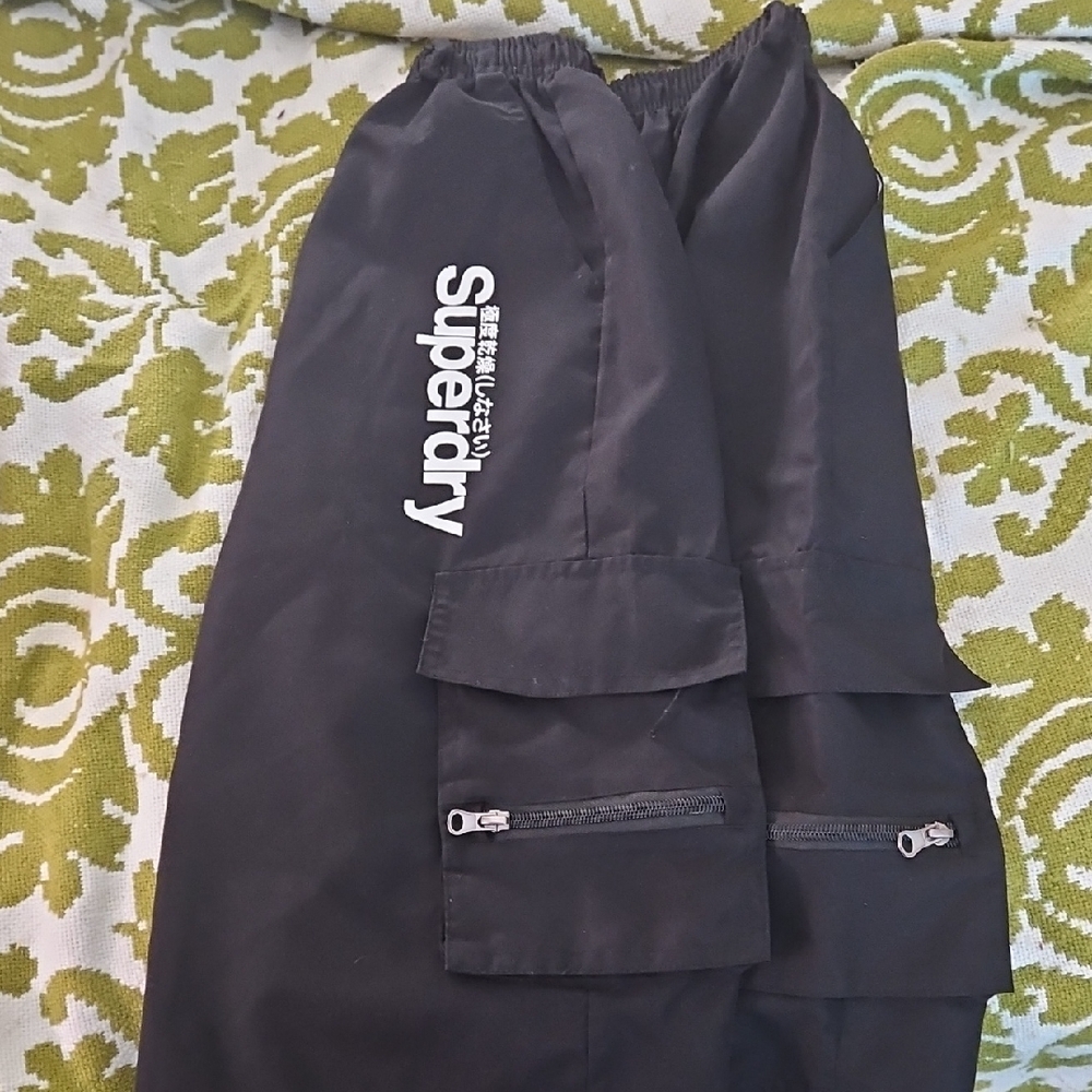 Superdry Charcoal Utility Trousers Shorts...Worn Twice.